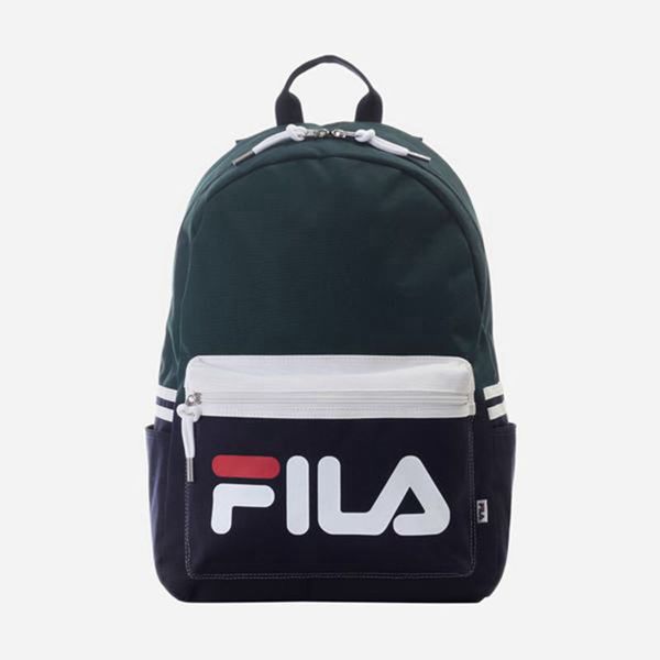 Fila Color Blocking Backpacks - Green,NZ 82-61920